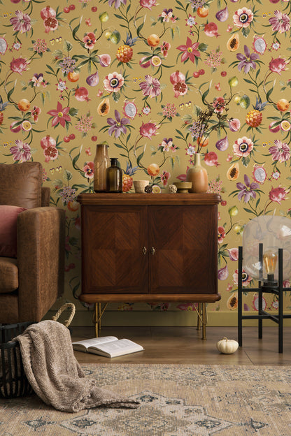 Tropica Wallpaper - Ochre
