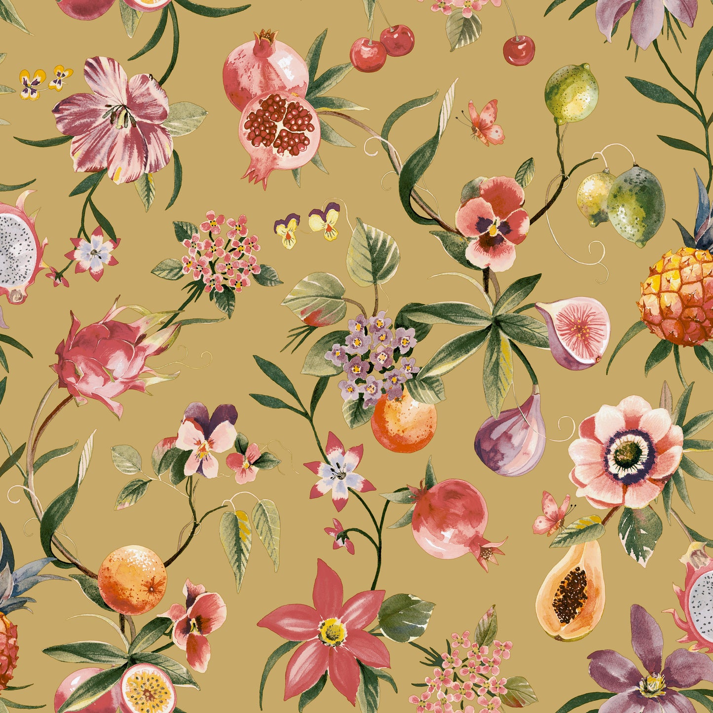 Tropica Wallpaper - Ochre