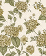 Hortensia - Hydrangea Wallpaper - Ochre/Green