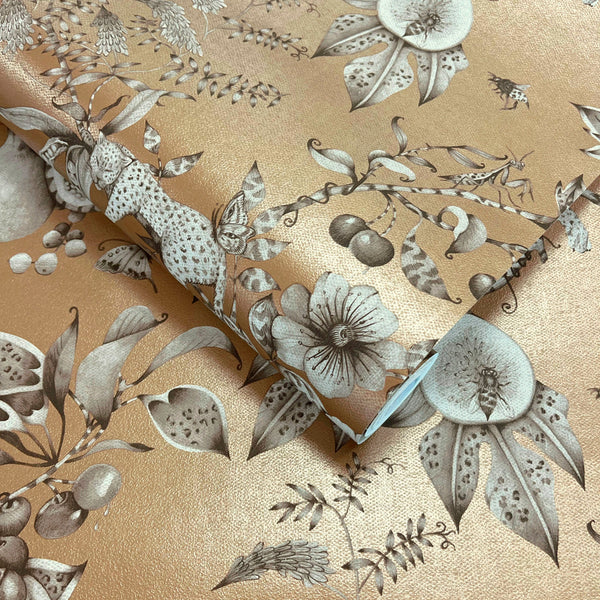Sample – Liana – Leopard Wallpaper – Gold