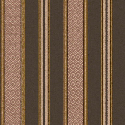 Charcoal woven-stripe wallpaper — flat pattern detail, Patola by The Inside