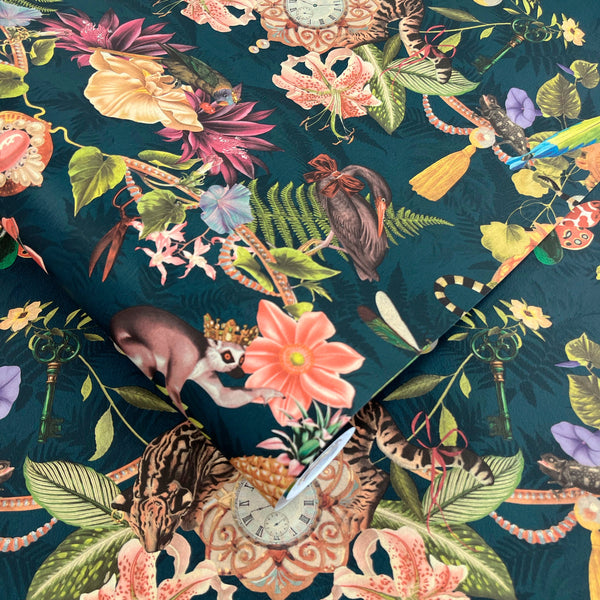 Sample – Bohème – Curio Wallpaper – Dark Teal