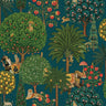Bengal – Menagerie Wallpaper – Teal