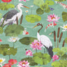 Hermine – Koi Pond Wallpaper – Light Teal