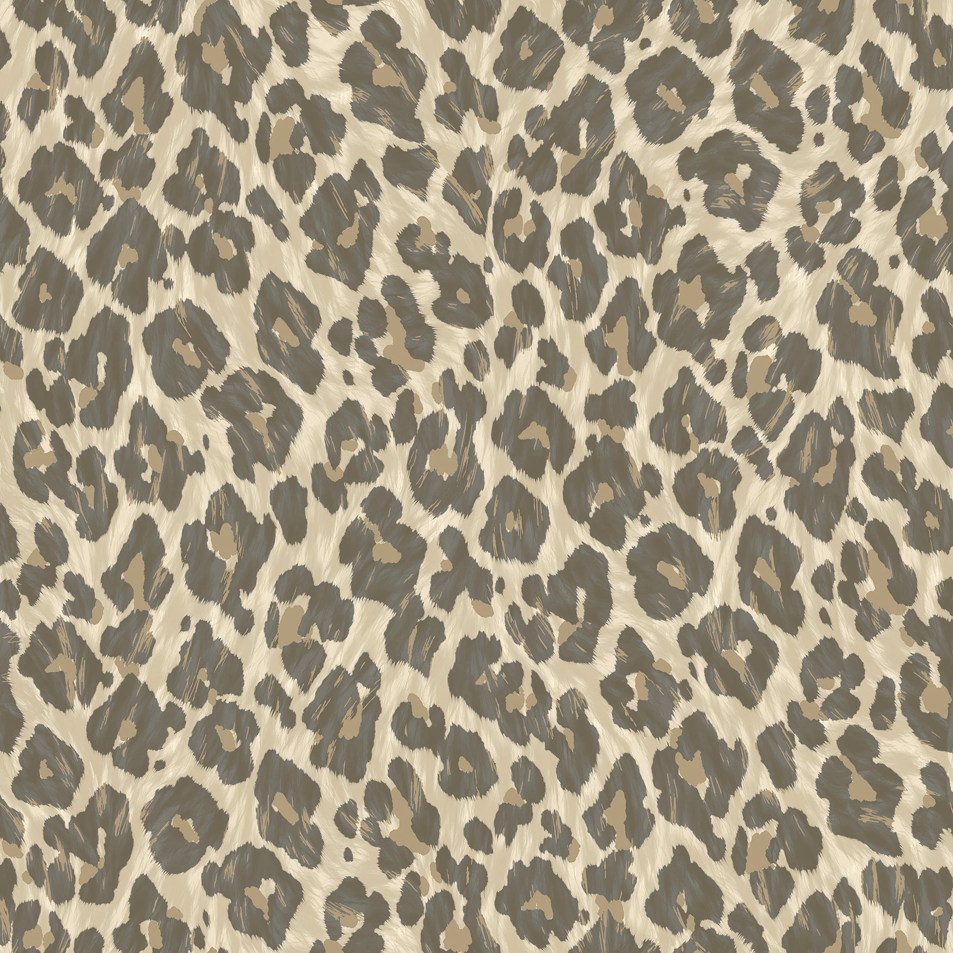 Natural leopard-print rosette wallpaper — flat pattern detail, Rosette by The Inside