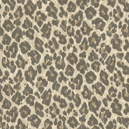 Natural leopard-print rosette wallpaper — flat pattern detail, Rosette by The Inside