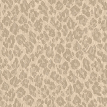 Champagne leopard-print rosette wallpaper — flat pattern detail, Rosette by The Inside