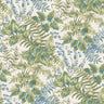 Rowan – Foliage Wallpaper – Cream/Sky Blue