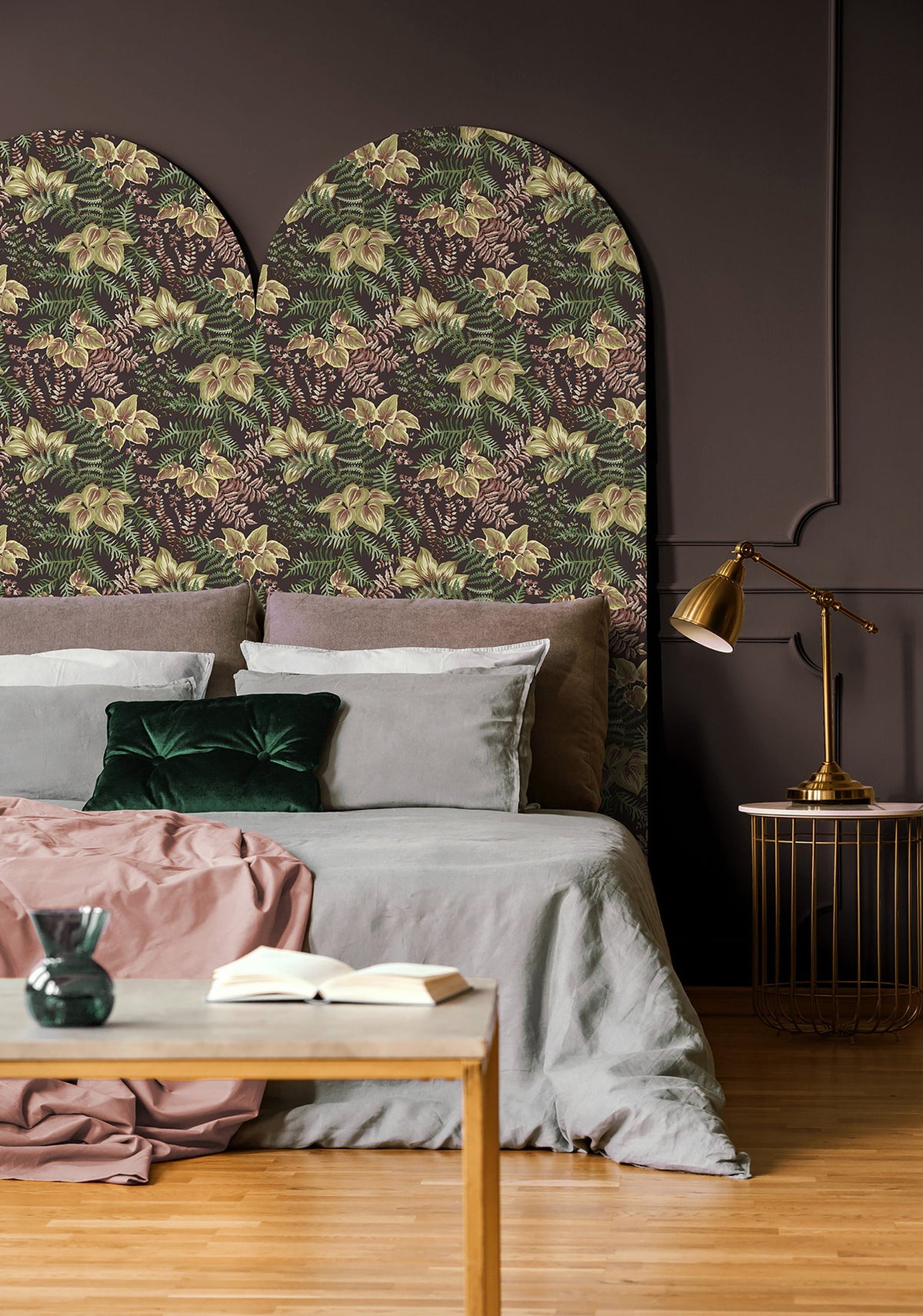 Rowan – Foliage Wallpaper – Charcoal