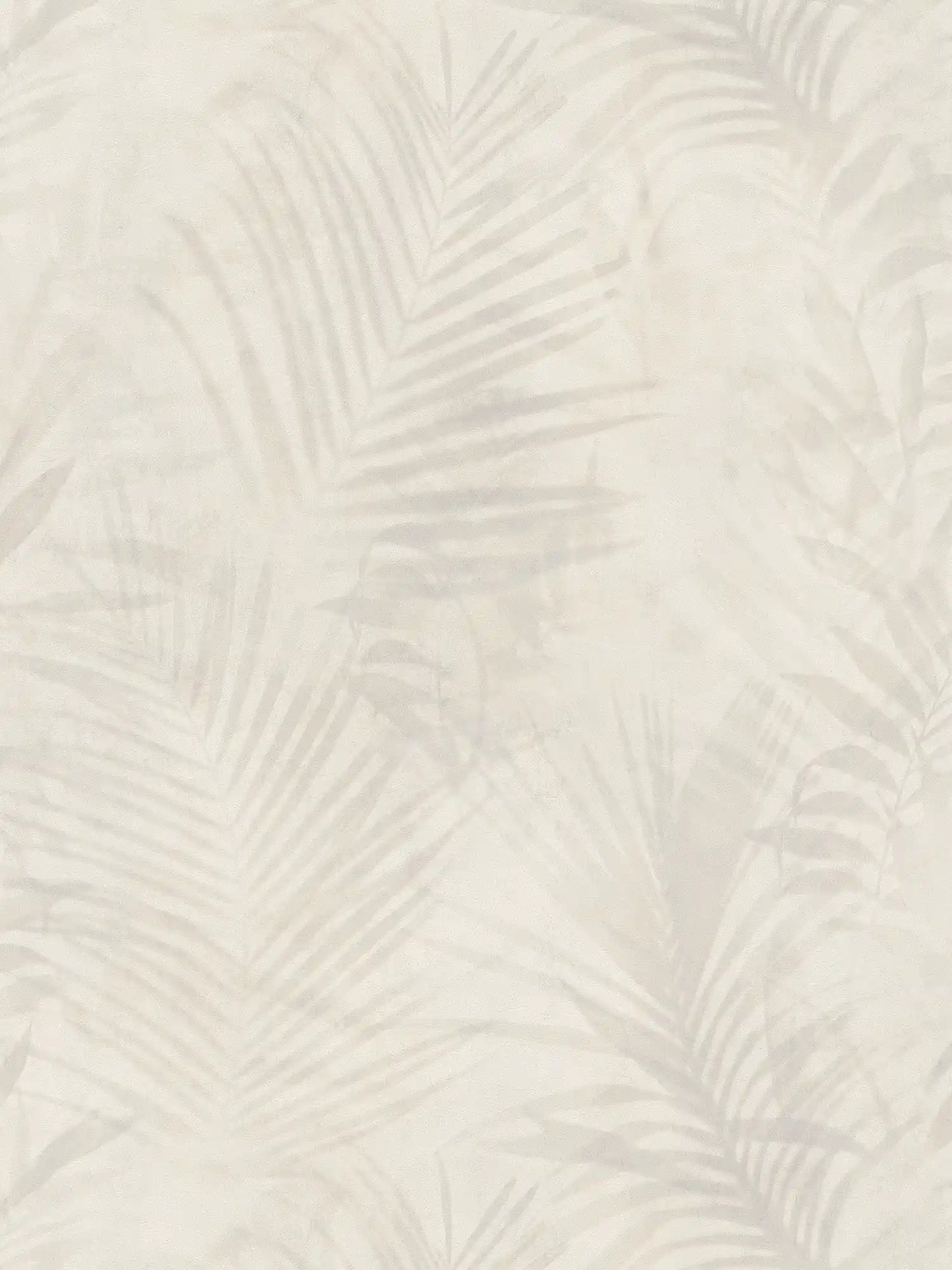 Soft Palm Leaf Wallpaper - Cream