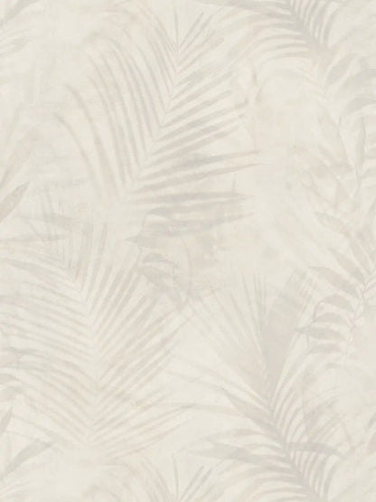 Soft Palm Leaf Wallpaper - Cream