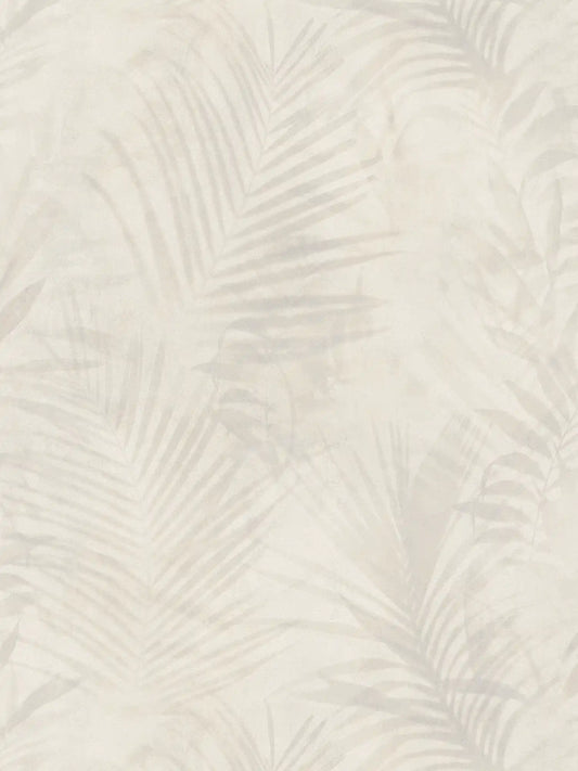 Soft Palm Leaf Wallpaper - Cream