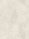 Soft Palm Leaf Wallpaper - Cream