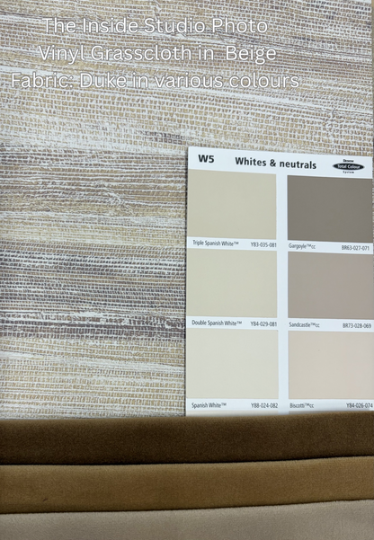 Vinyl Grasscloth Wallpaper - Beige