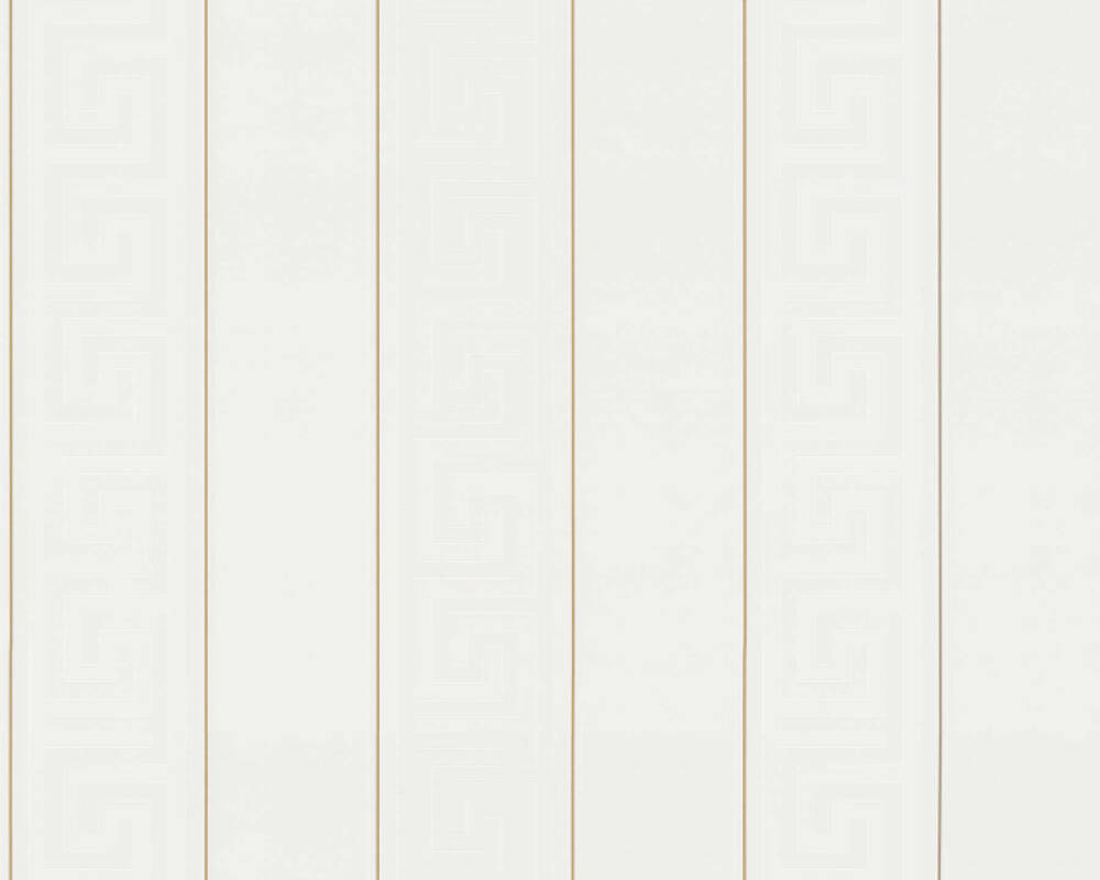 Sample - Versace Stripes Wallpaper (Versace 3 Collection) - White