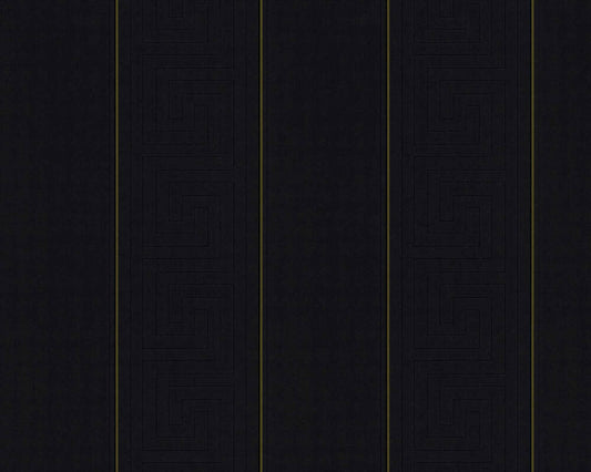 Versace Stripes Wallpaper (Versace 3 Collection) - Black