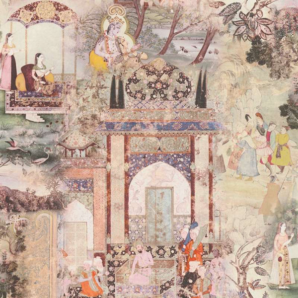 Sample – Echoes of Heritage - Vintage Wallpaper - Beige