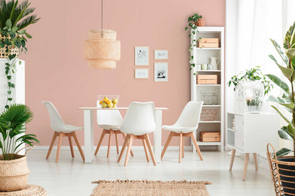 Textured Vinyl Wallpaper - Coral Pink