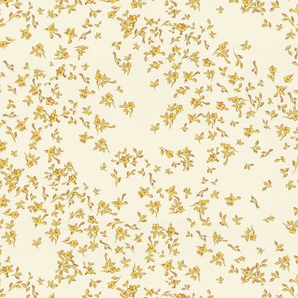 Sample - Versace Fall Wallpaper - Gold/Yellow/Beige