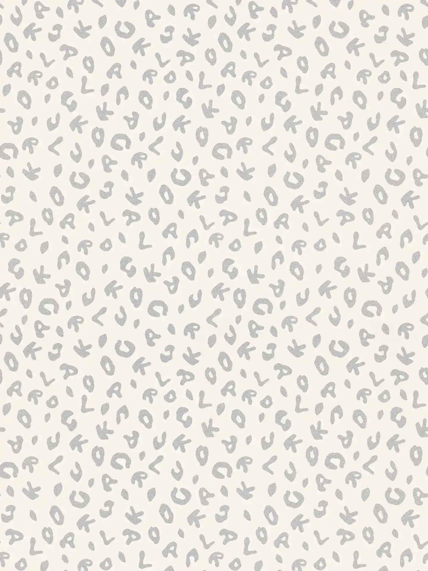 Leopard Alphabet Wallpaper - Cream - Discontinuing