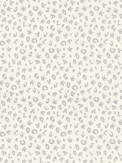 Leopard Alphabet Wallpaper - Cream - Discontinuing