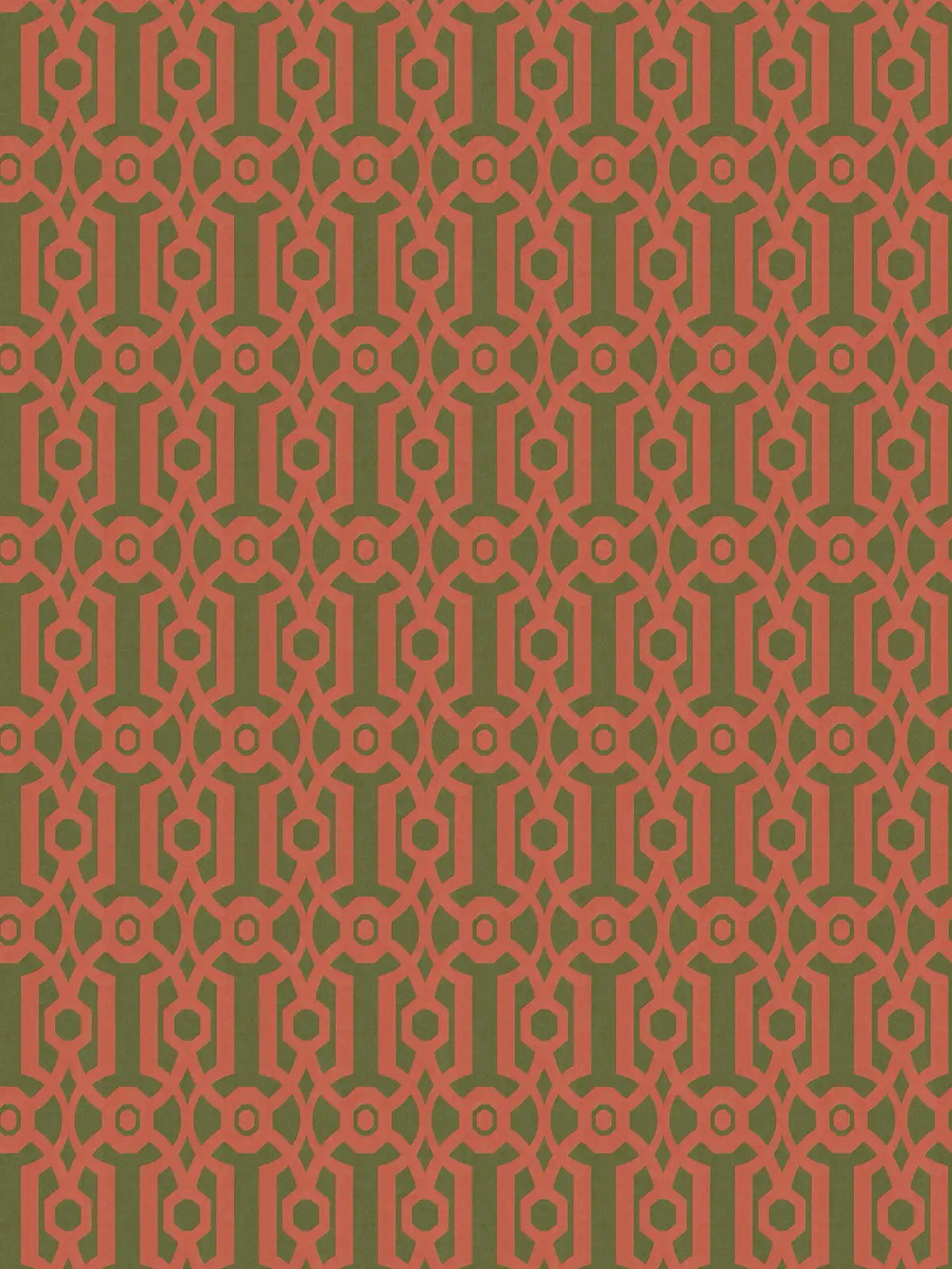 Sample - Baroque Pattern Wallpaper - Red
