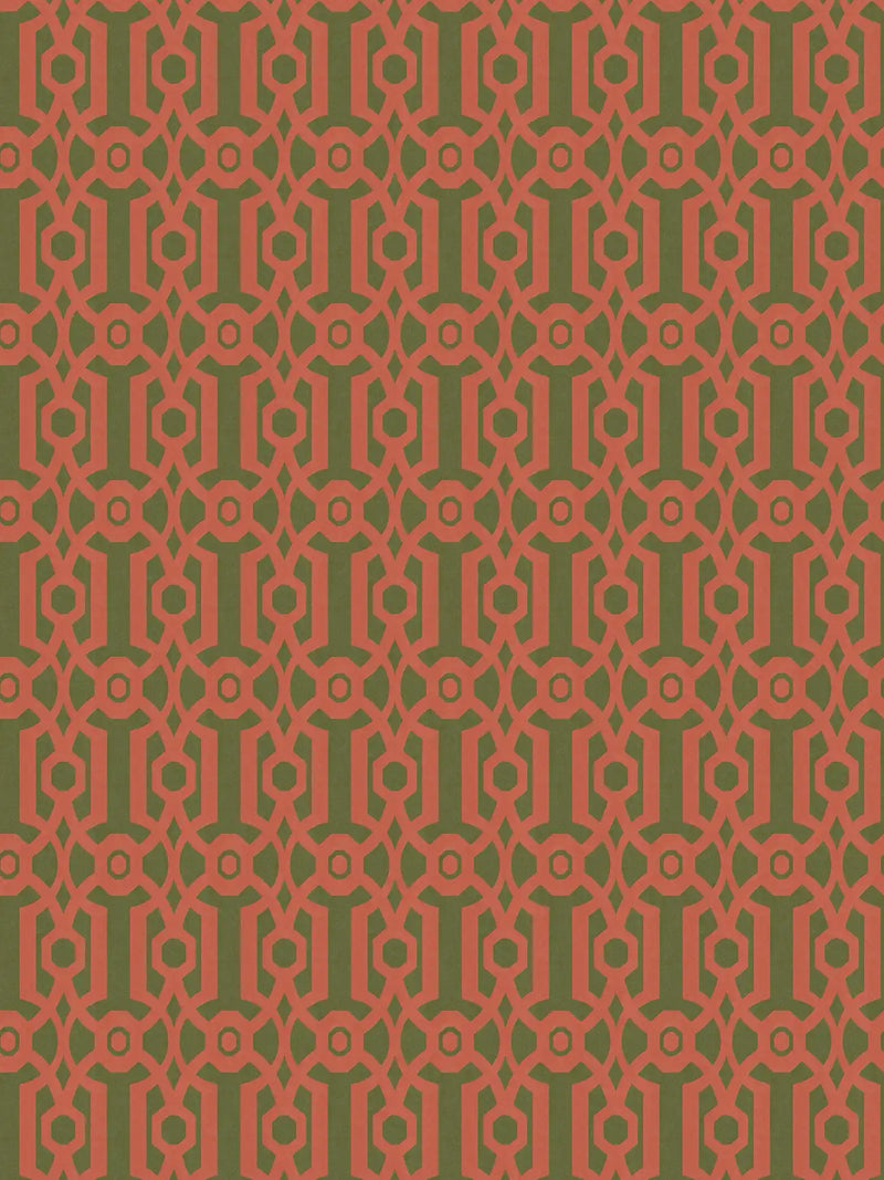 Sample - Baroque Pattern Wallpaper - Red