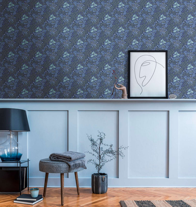 Antique Floral Trails Wallpaper Online NZ | The Inside - Mauve