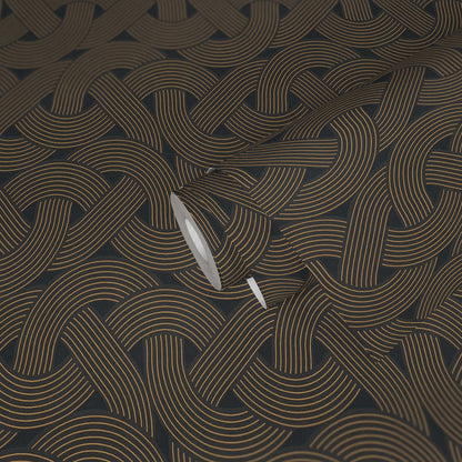 Weave - Architects Wallpaper - Black