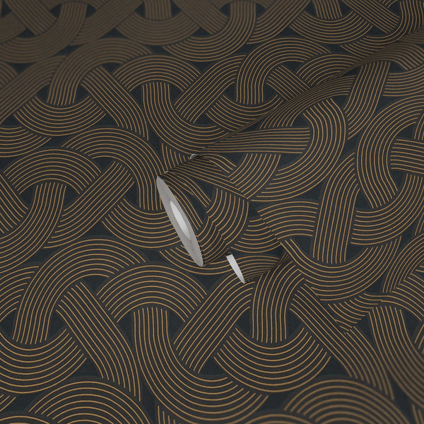 Sample - Weave - Architects Wallpaper - Black