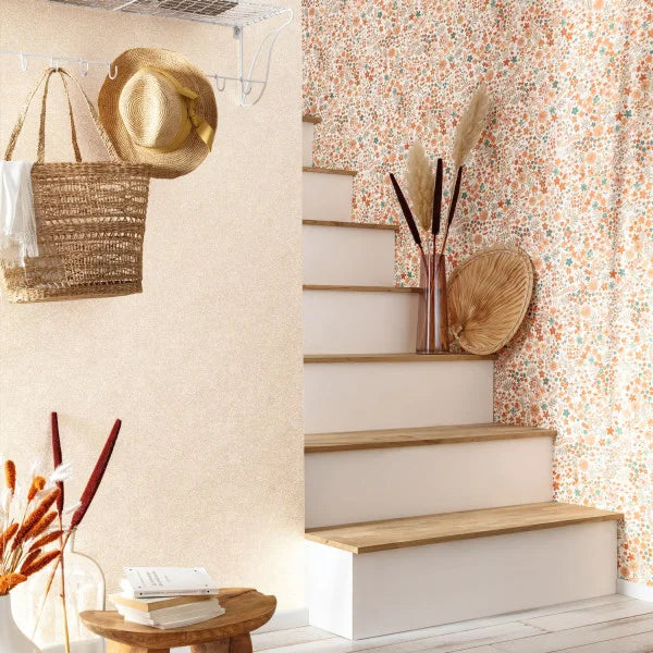 June Flower Power Wallpaper - Orange