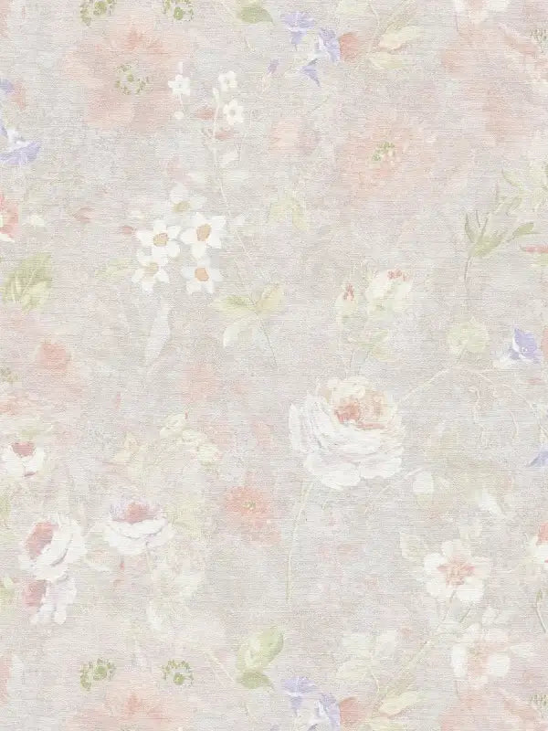 Sample - Secret Garden - Floral Wallpaper - Pink