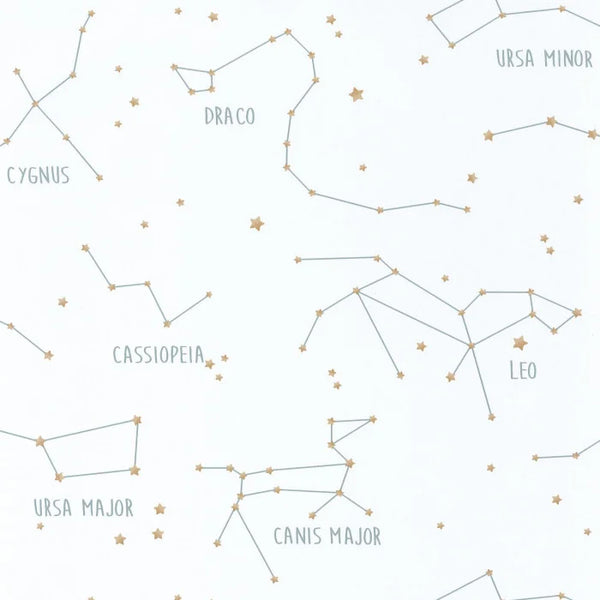 Sample - Our Planet Constellations Wallpaper - White