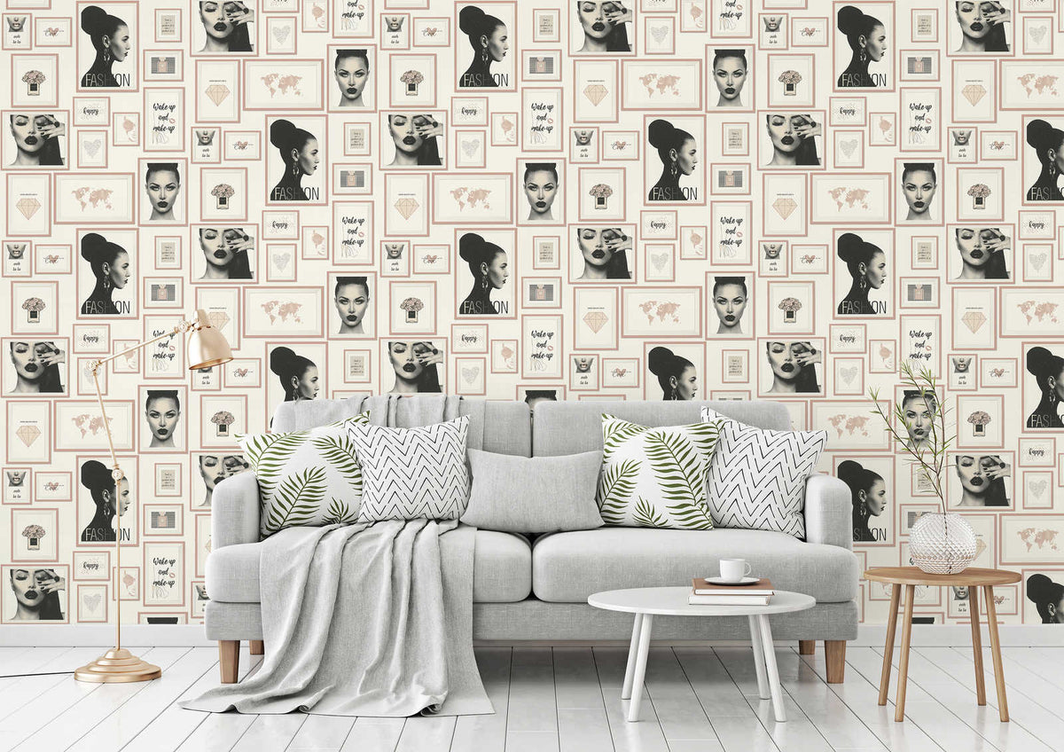 Fashion Wallpaper - Pink - Discontinuing