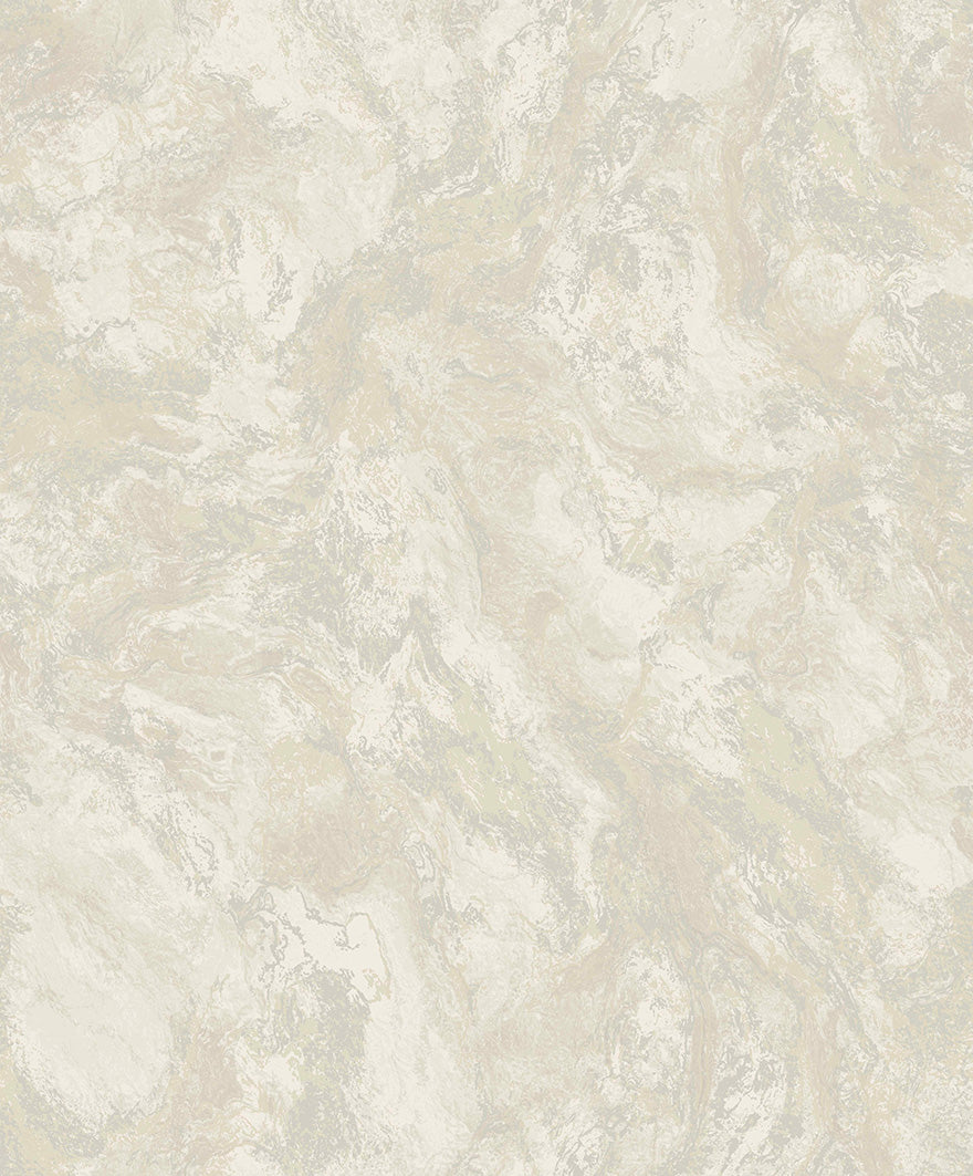 Champagne marble-effect wallpaper with glass-bead detail - flat pattern detail