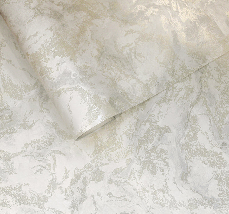 Calacatta Marble Bead Wallpaper - Champagne- Discontinuing