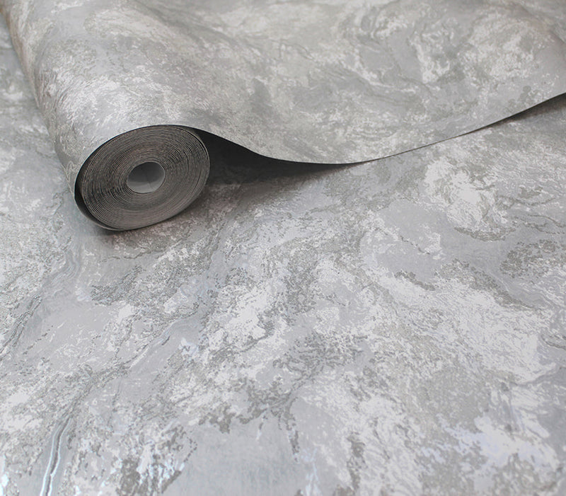 Calacatta Marble Bead Wallpaper - Grey- Discontinuing