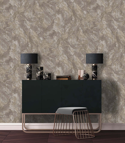 Calacatta Marble Bead Wallpaper - Taupe