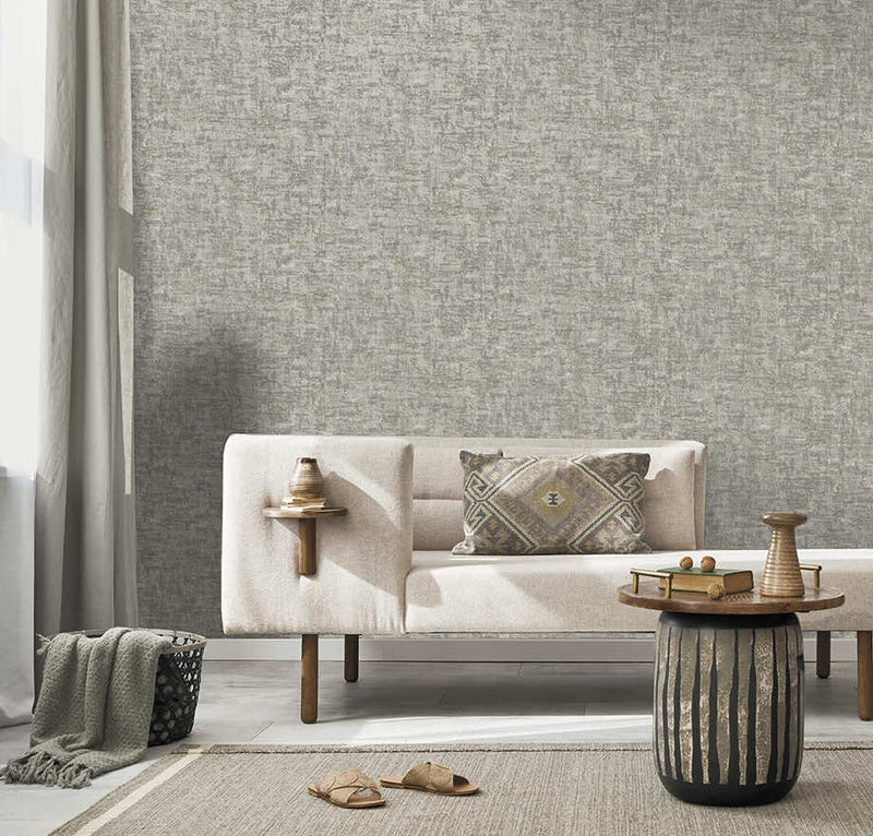 Brindle Bead Wallpaper - Grey/Silver