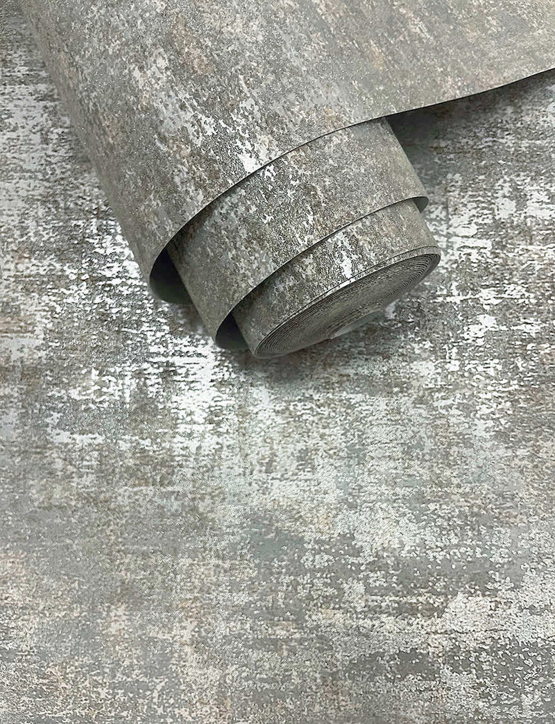 Brindle Bead Wallpaper - Grey/Silver