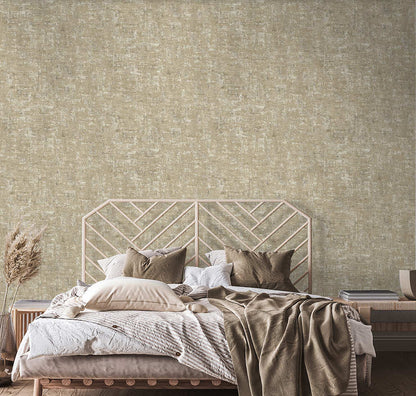 Brindle Bead Wallpaper - Taupe/Gold