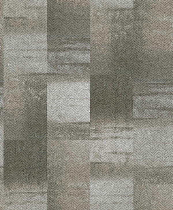 Sample - Aoraki Glass Bead Wallpaper - Grey - Taupe