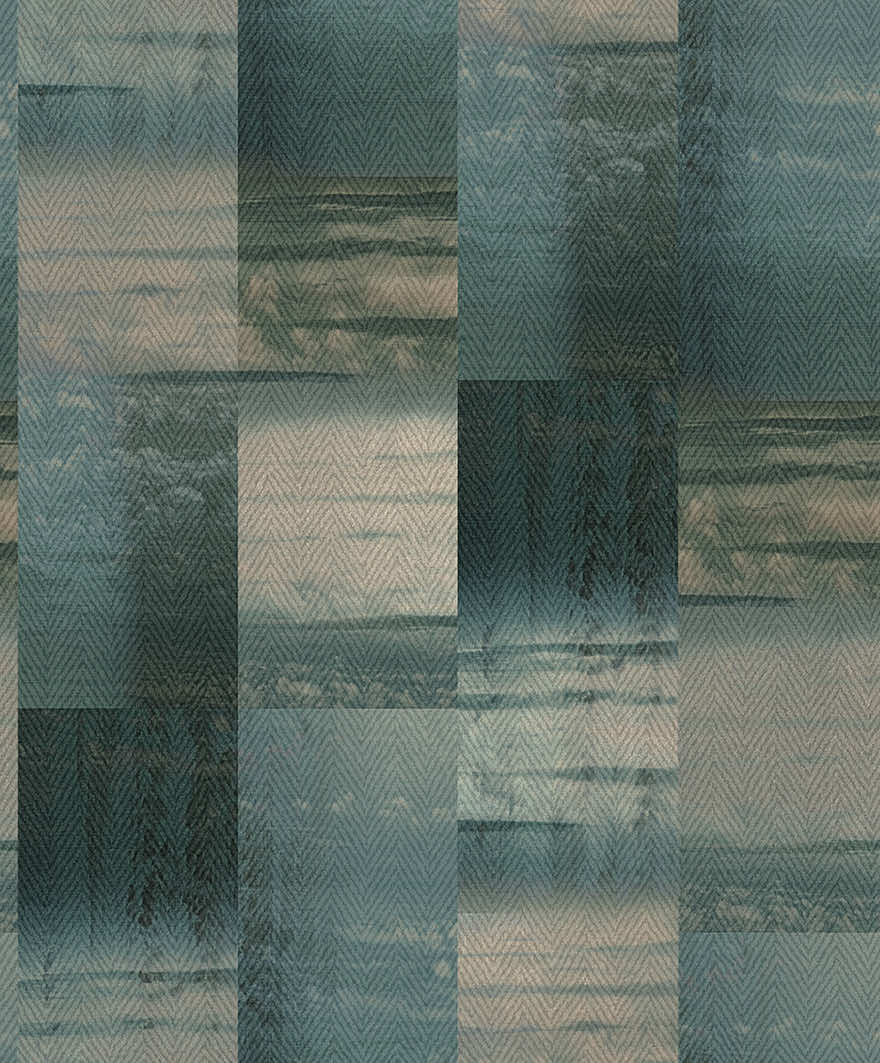Aoraki Glass Bead Wallpaper - Blue - Discontinuing