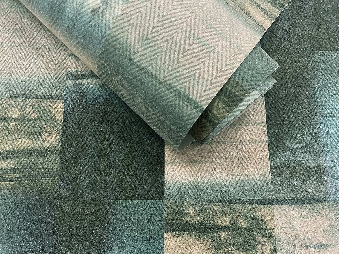 Aoraki Glass Bead Wallpaper - Blue - Discontinuing