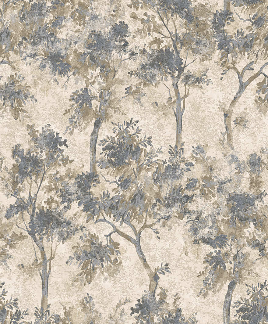 Sample - Tipu Indigo Blue wallpaper