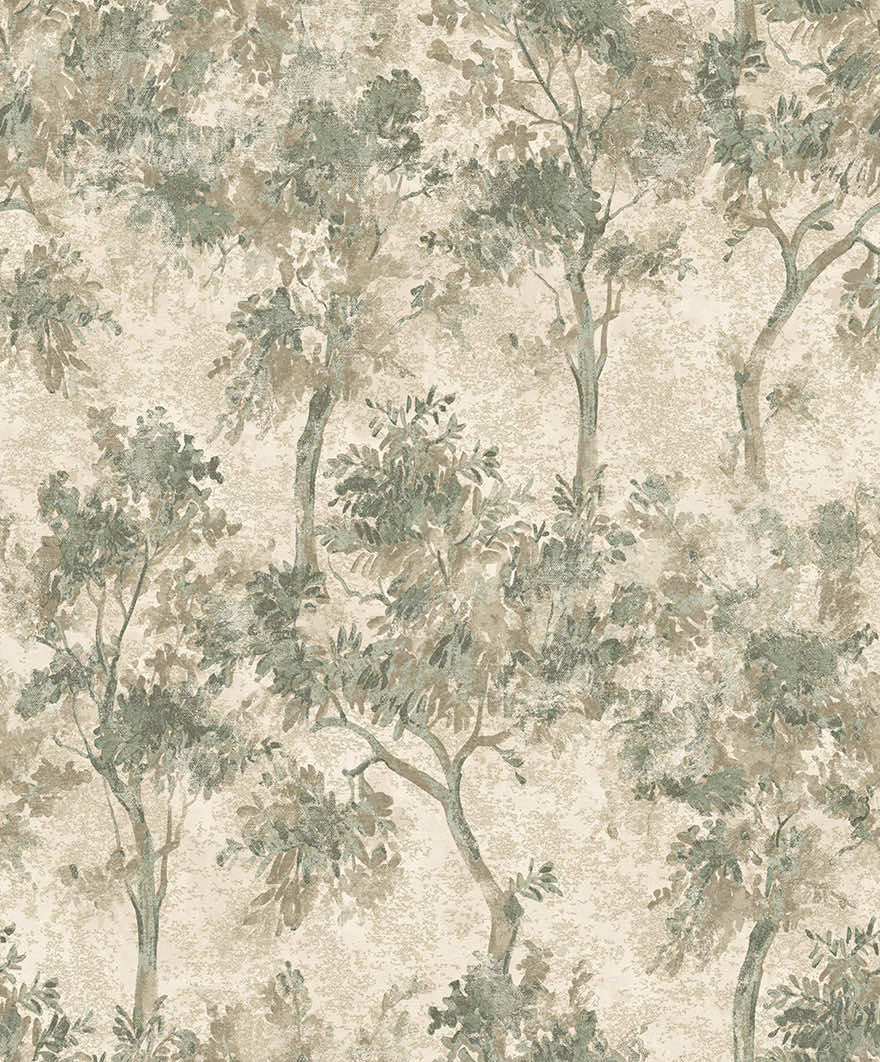 Sample - Tipu Emerald Green wallpaper