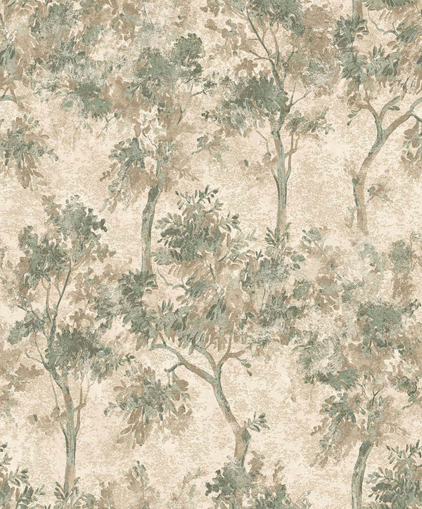 Sample - Tipu Emerald Green wallpaper