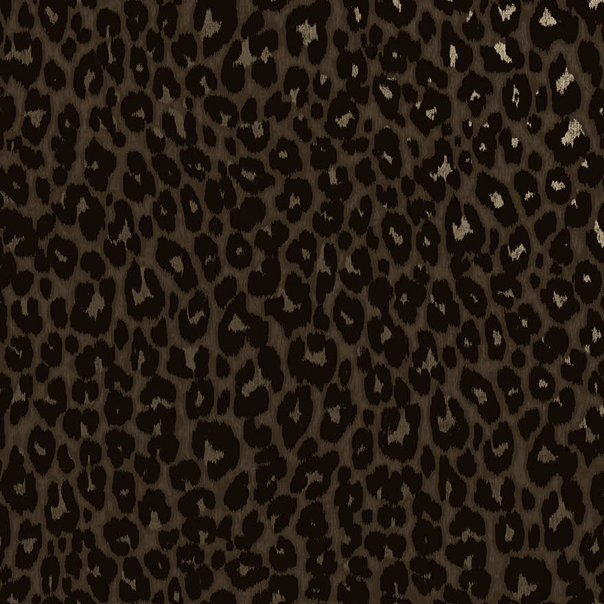Makucha Flock Velvet Wallpaper - Umber