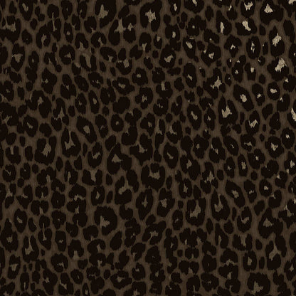 Makucha Flock Velvet Wallpaper - Umber