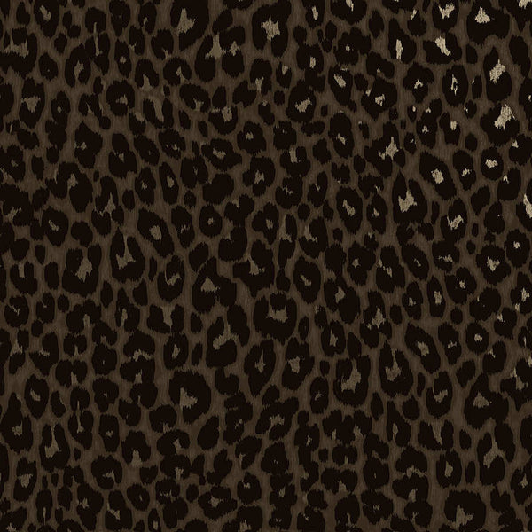 Sample - Makucha Flock Wallpaper - Umber